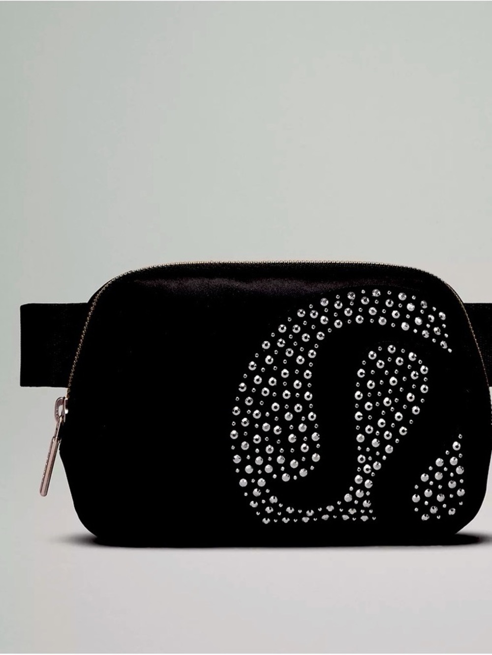 lululemon athletica Black Rhinestone Logo Hip Pack